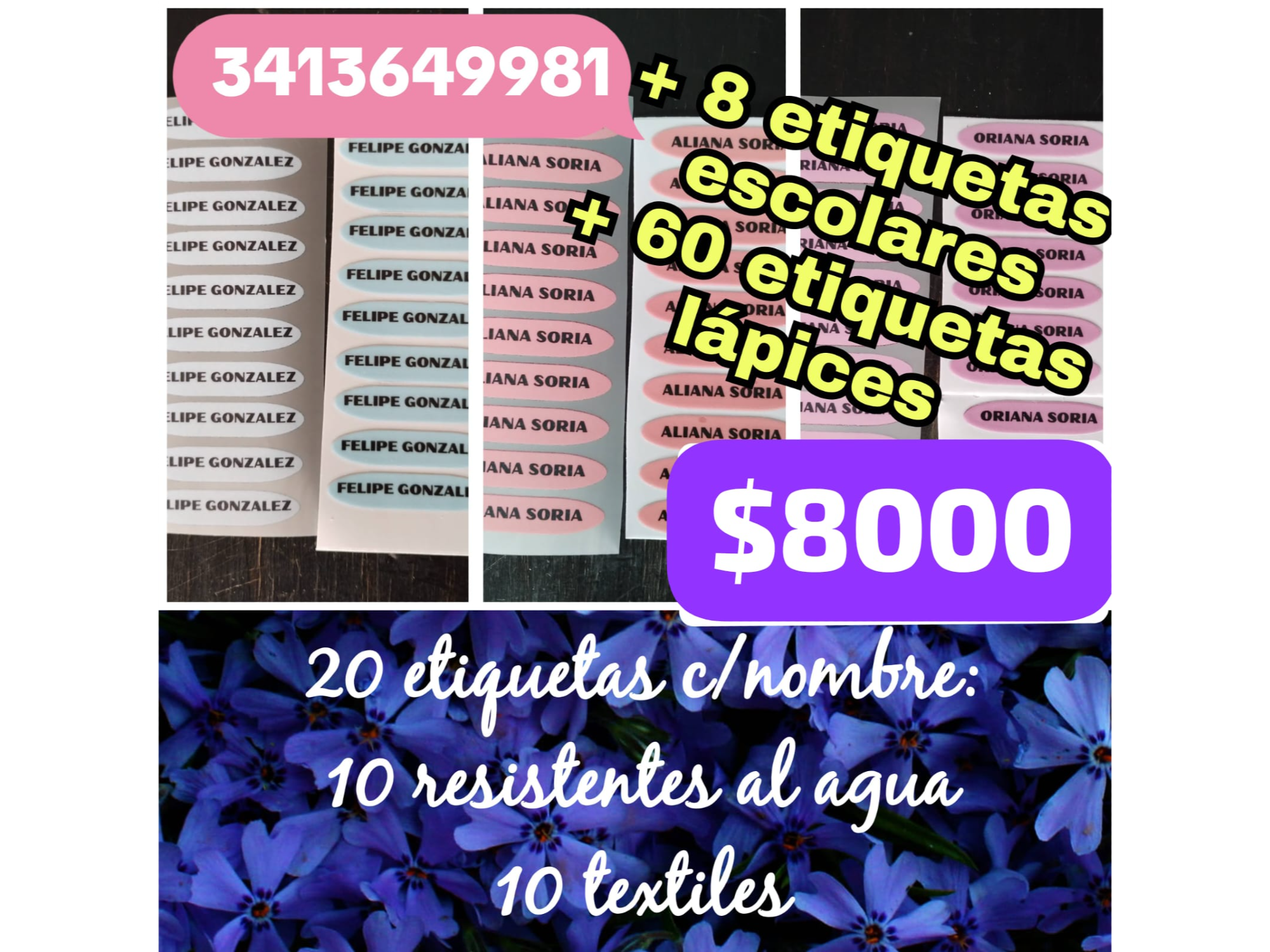 Kit Escolar de Etiquetas Completo