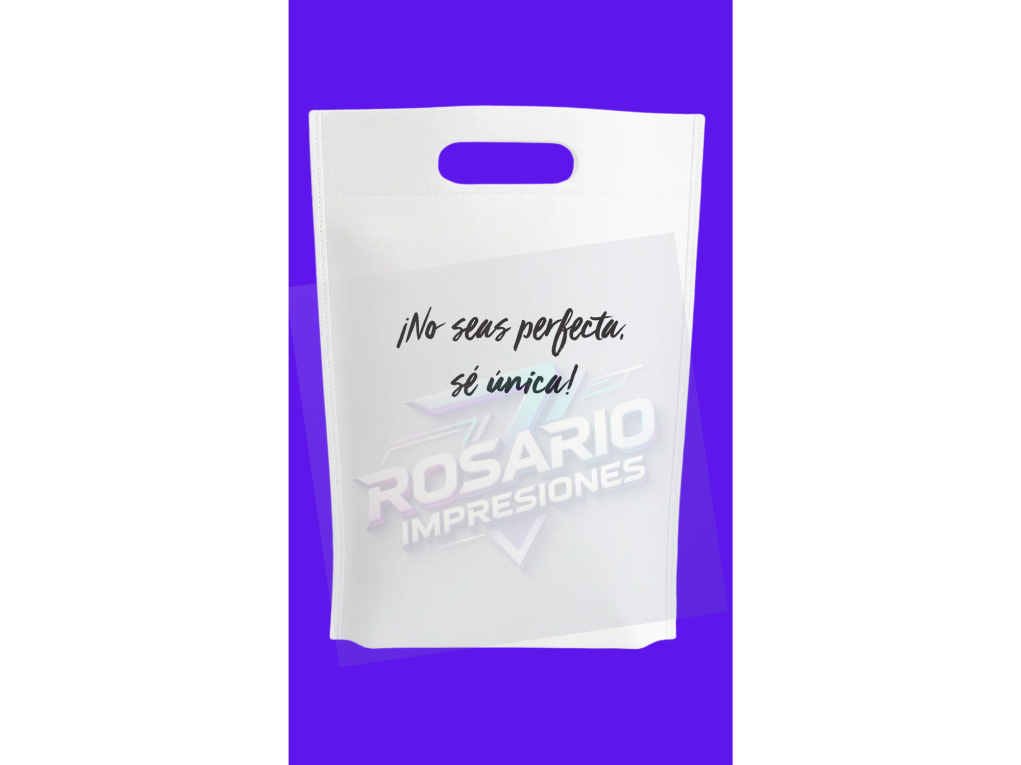 10 Bolsas de Friselina Estampada 20*30cm NO SEAS PERFECTA
