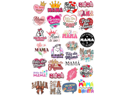 20X28CM DIA DE LA MADRE EN DISTINTAS MEDIDAS (MAS DE 24 STICKERS) COD. G106