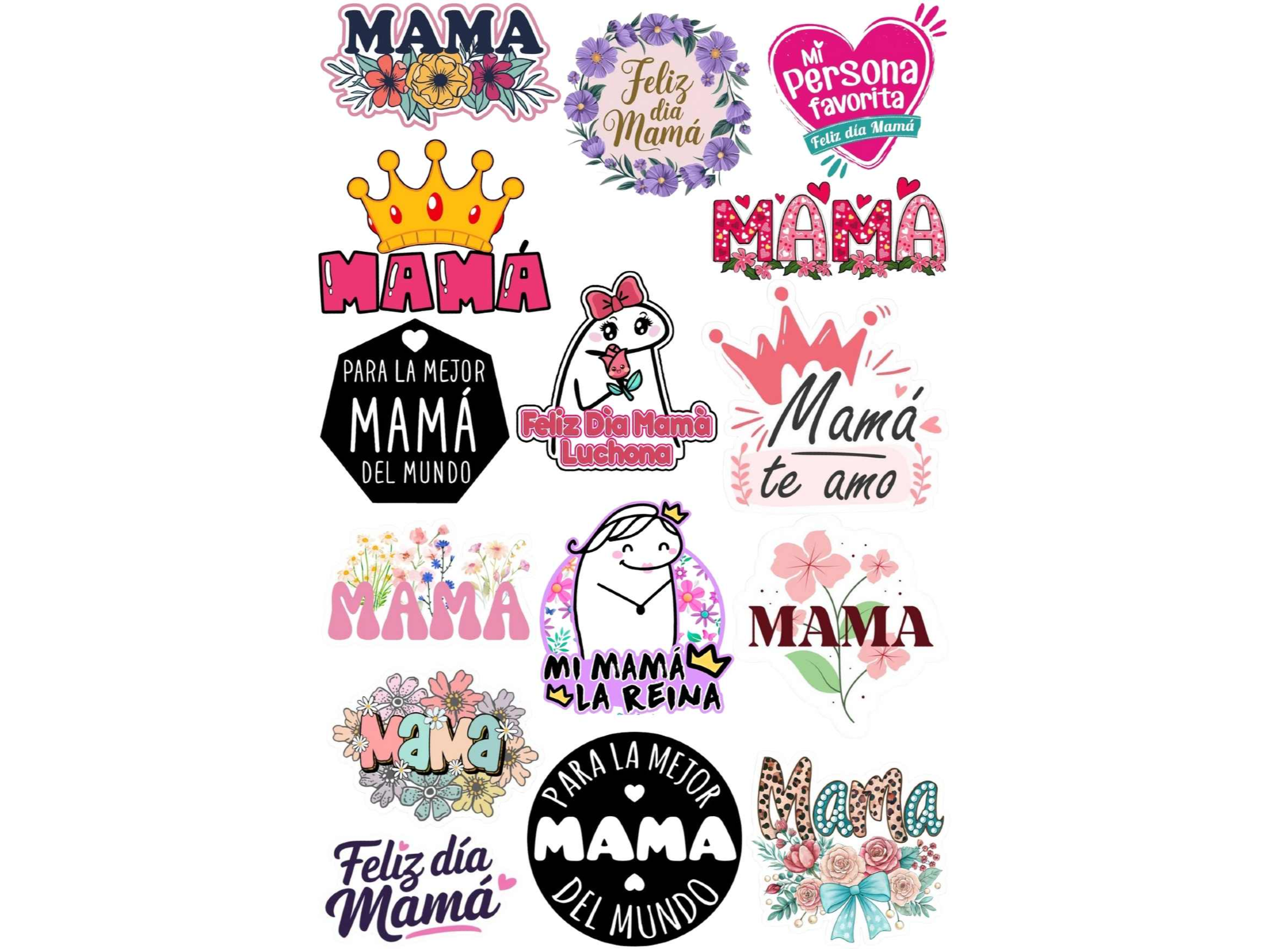 20X28CM DIA DE LA MADRE EN DISTINTAS MEDIDAS X15 COD. G91