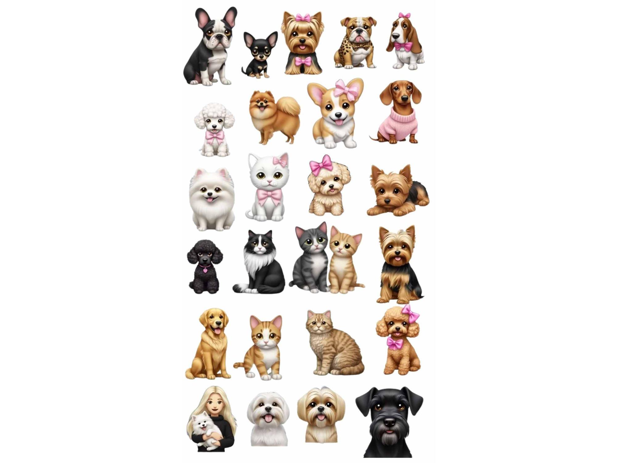 MIX DE PERRITOS Y GATITOS CHICOS COD.242