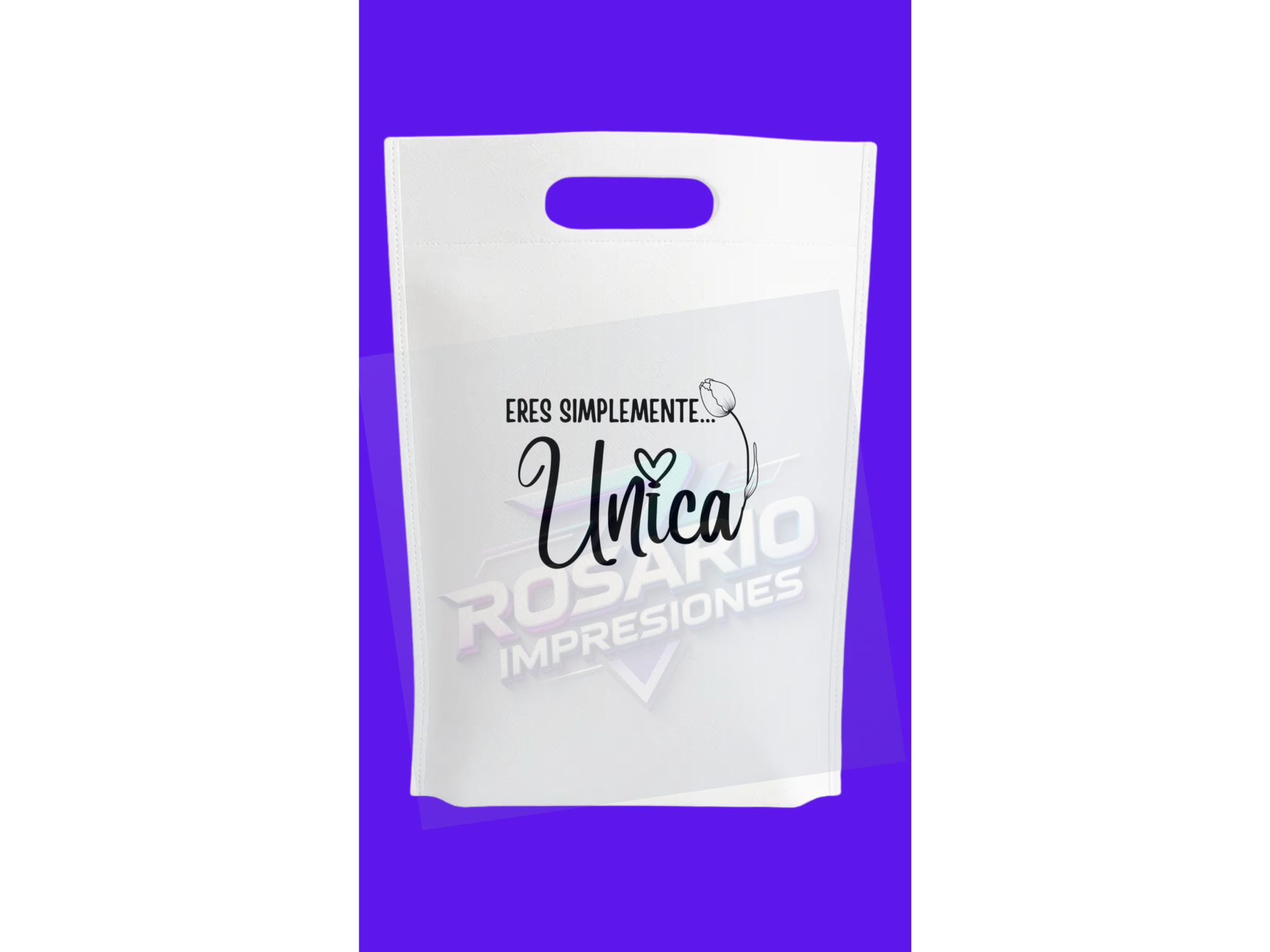 10 Bolsas de Friselina Estampada 20*30cm ERES SIMPLEMENTE UNICA