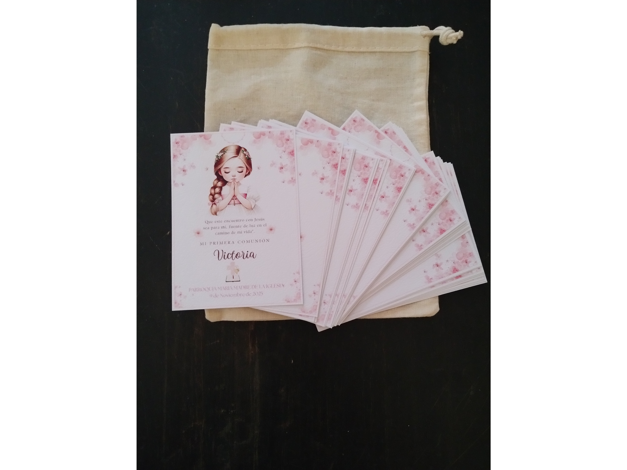 Estampas Comunión Papel Especial