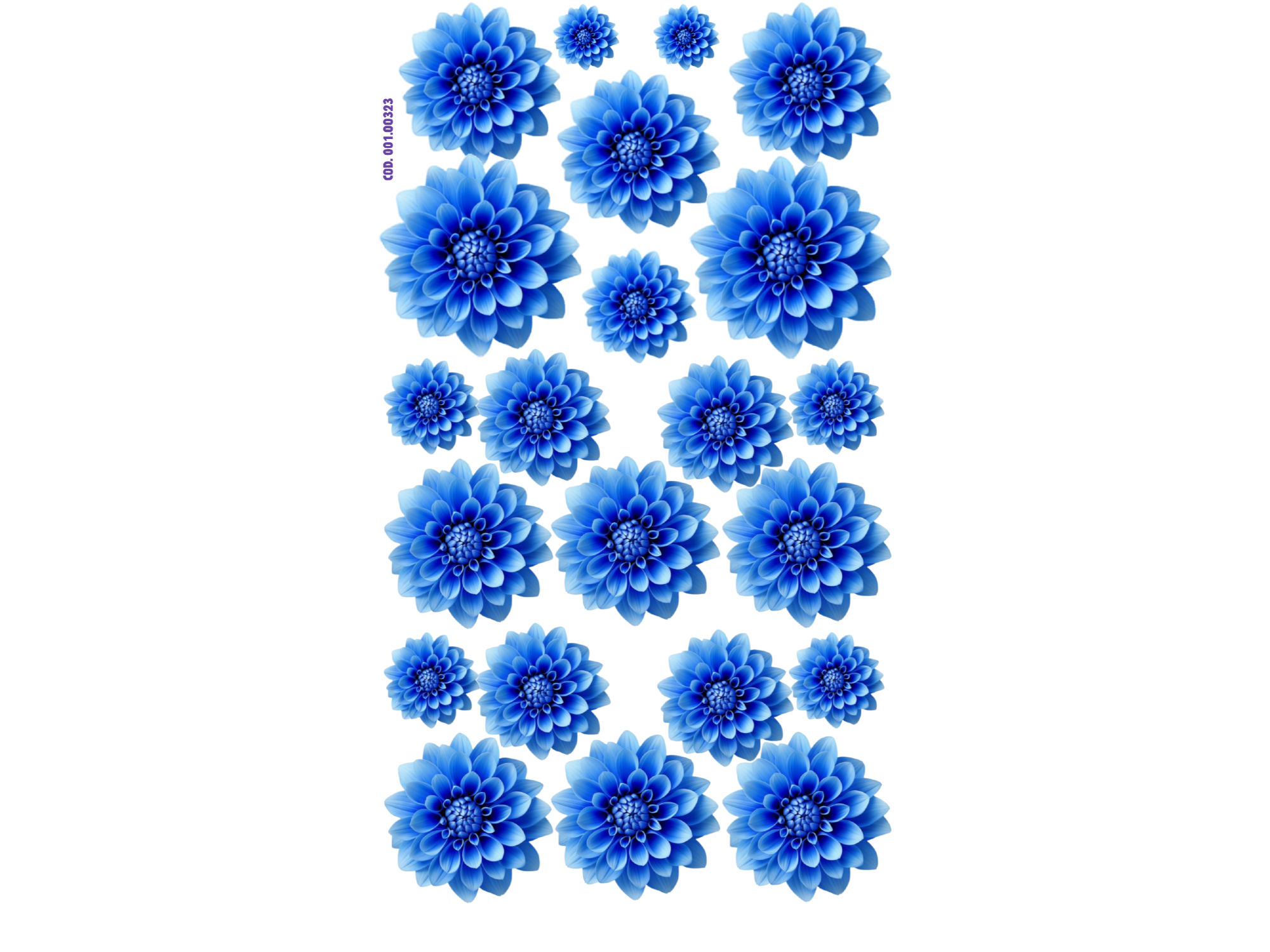 FLORES CELESTE FUERTE COD. 323