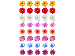 20X28CM FLORES Y COLORES SURTIDOS X40 COD. G111