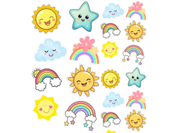 STICKERS 9X10CM CIELO COD.22