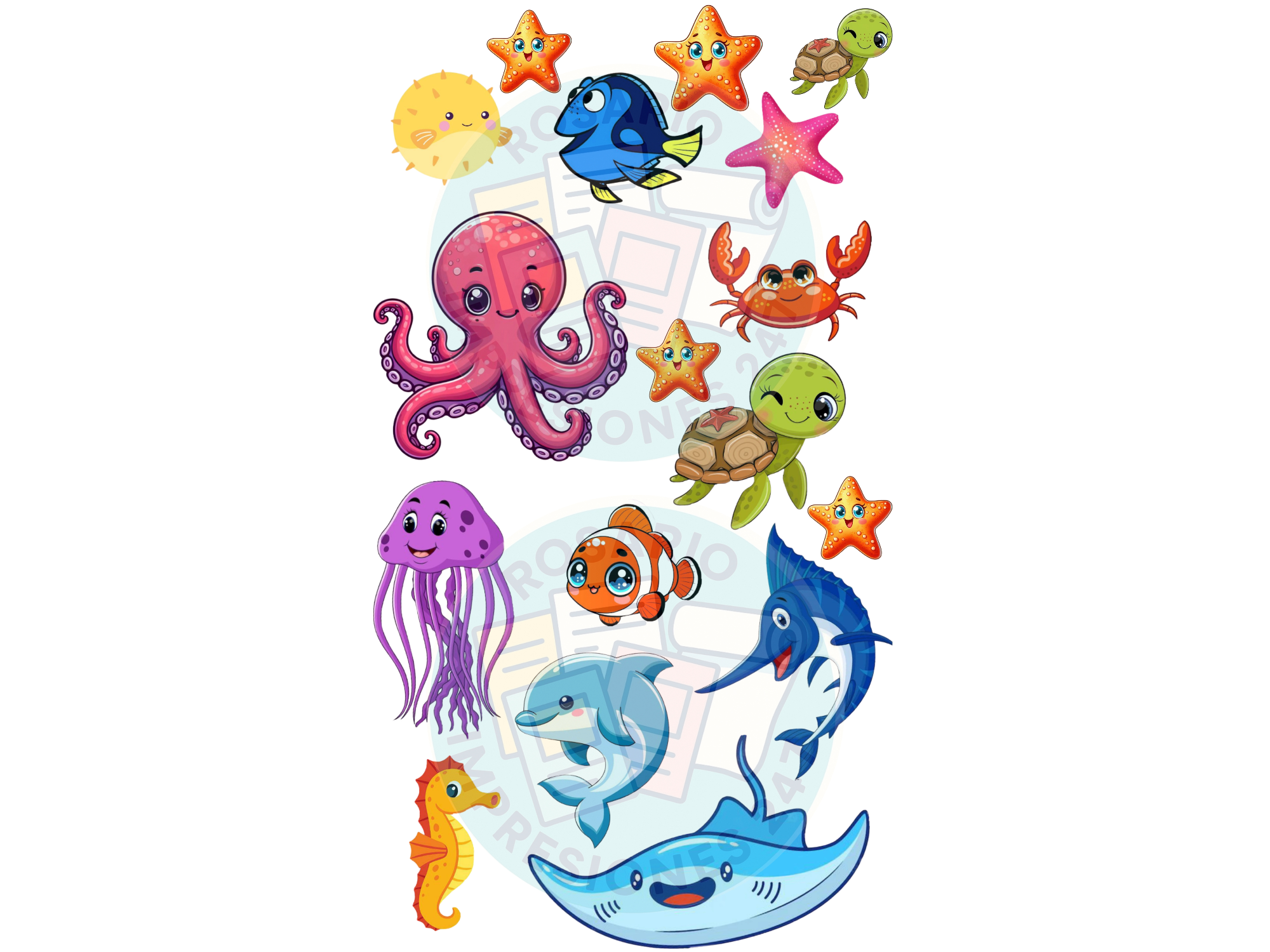 ANIMALES FONDO DEL MAR COD.96