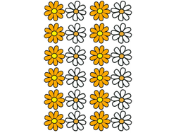 20X28CM MARGARITAS GRANDES COMBINADAS X24 COD. G33