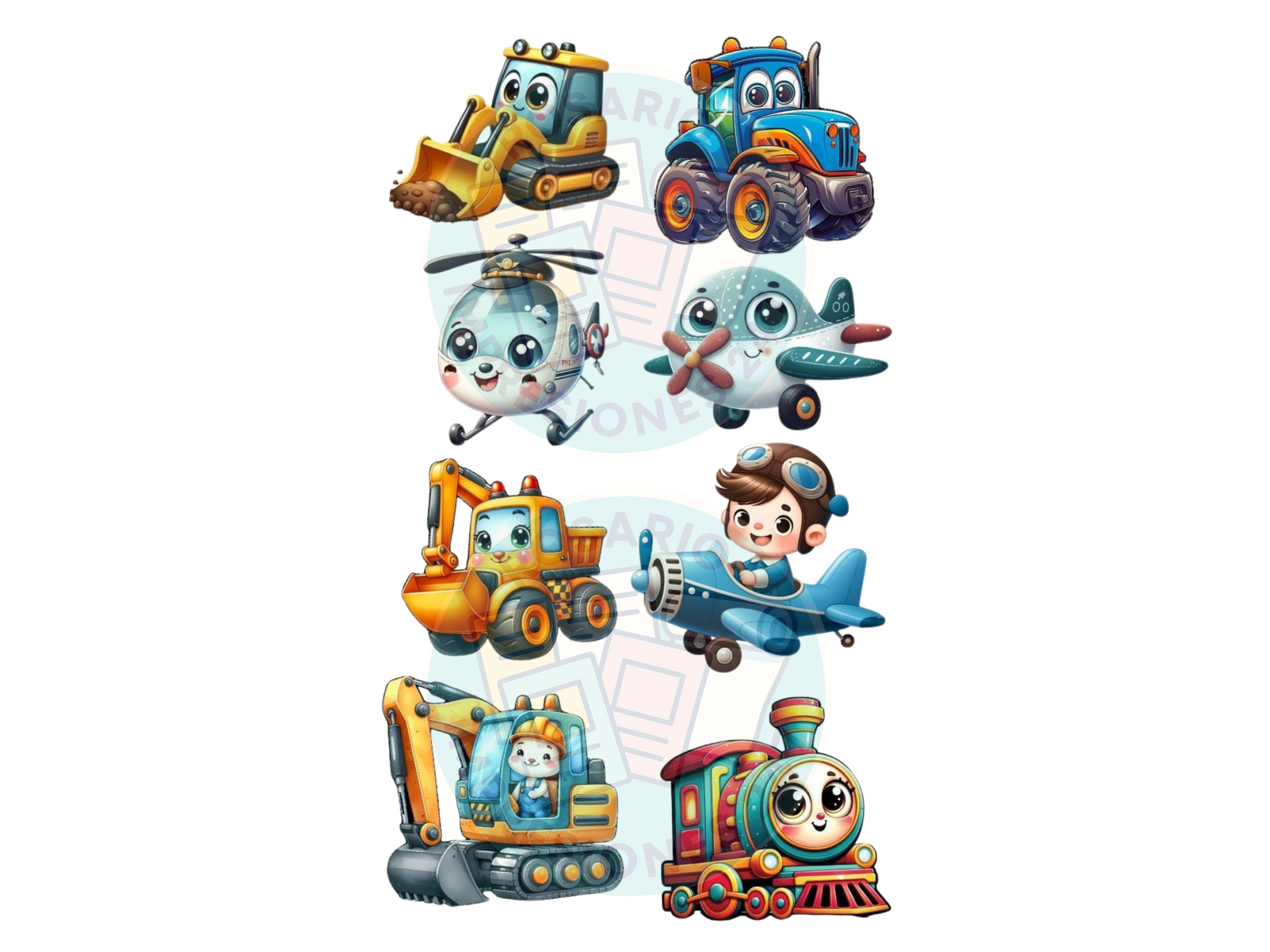 VEHICULOS ANIMADOS X 8 COD.188