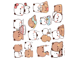 STICKERS 9X10CM OSITOS COD.29