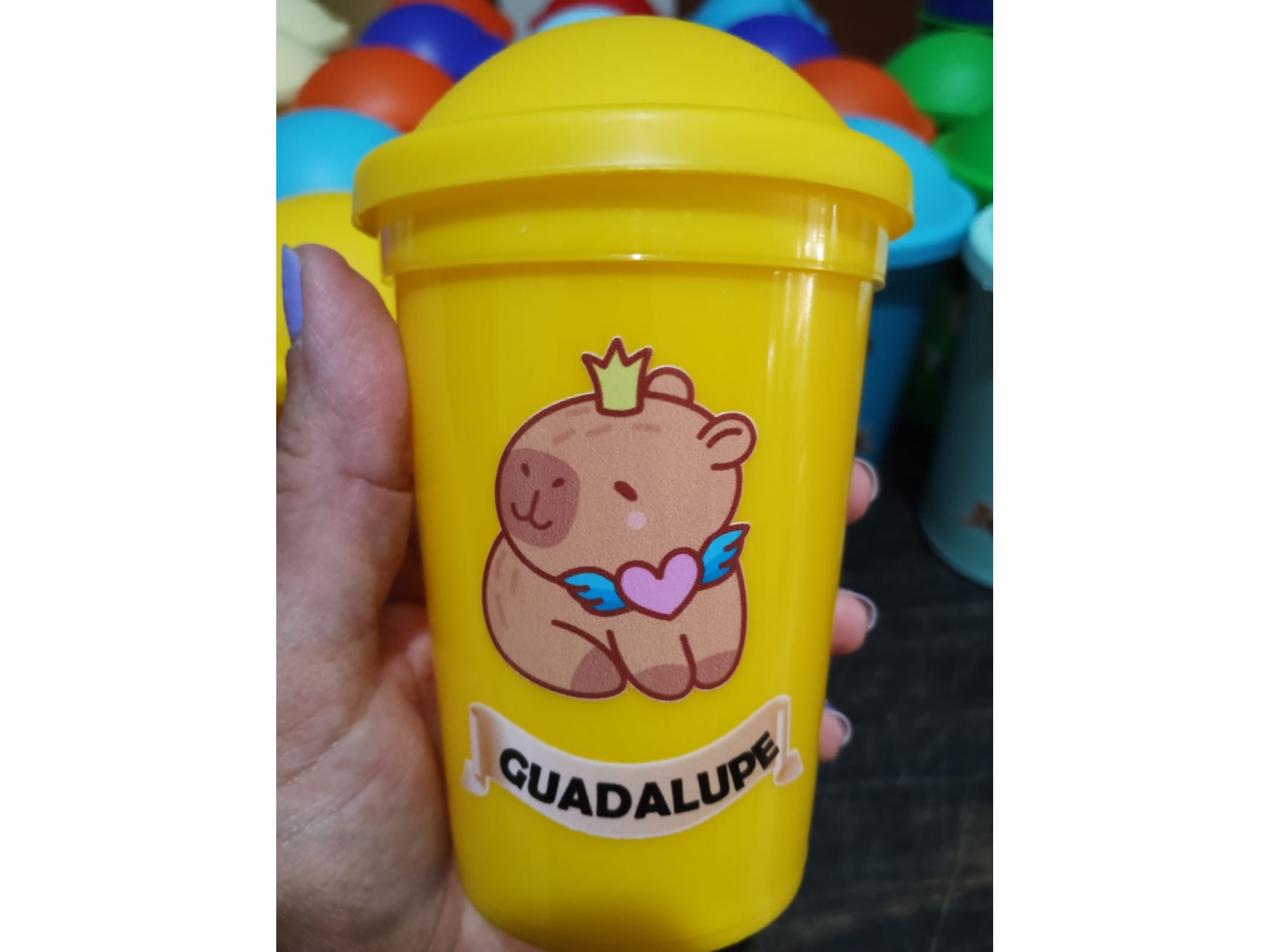 VASO MILK CON SORBETES PERSONALIZADOS