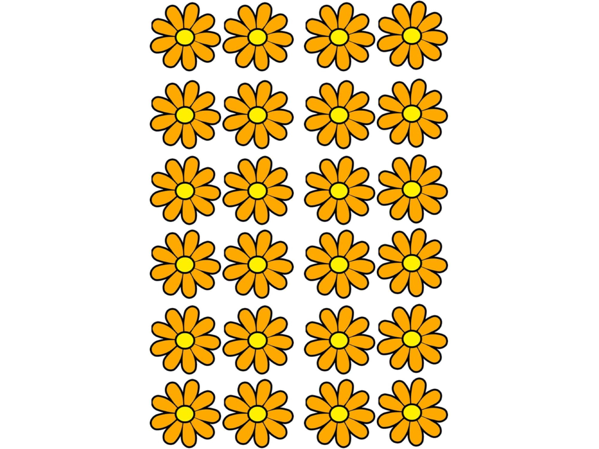 20X28CM MARGARITAS GRANDES X24 COD. G32