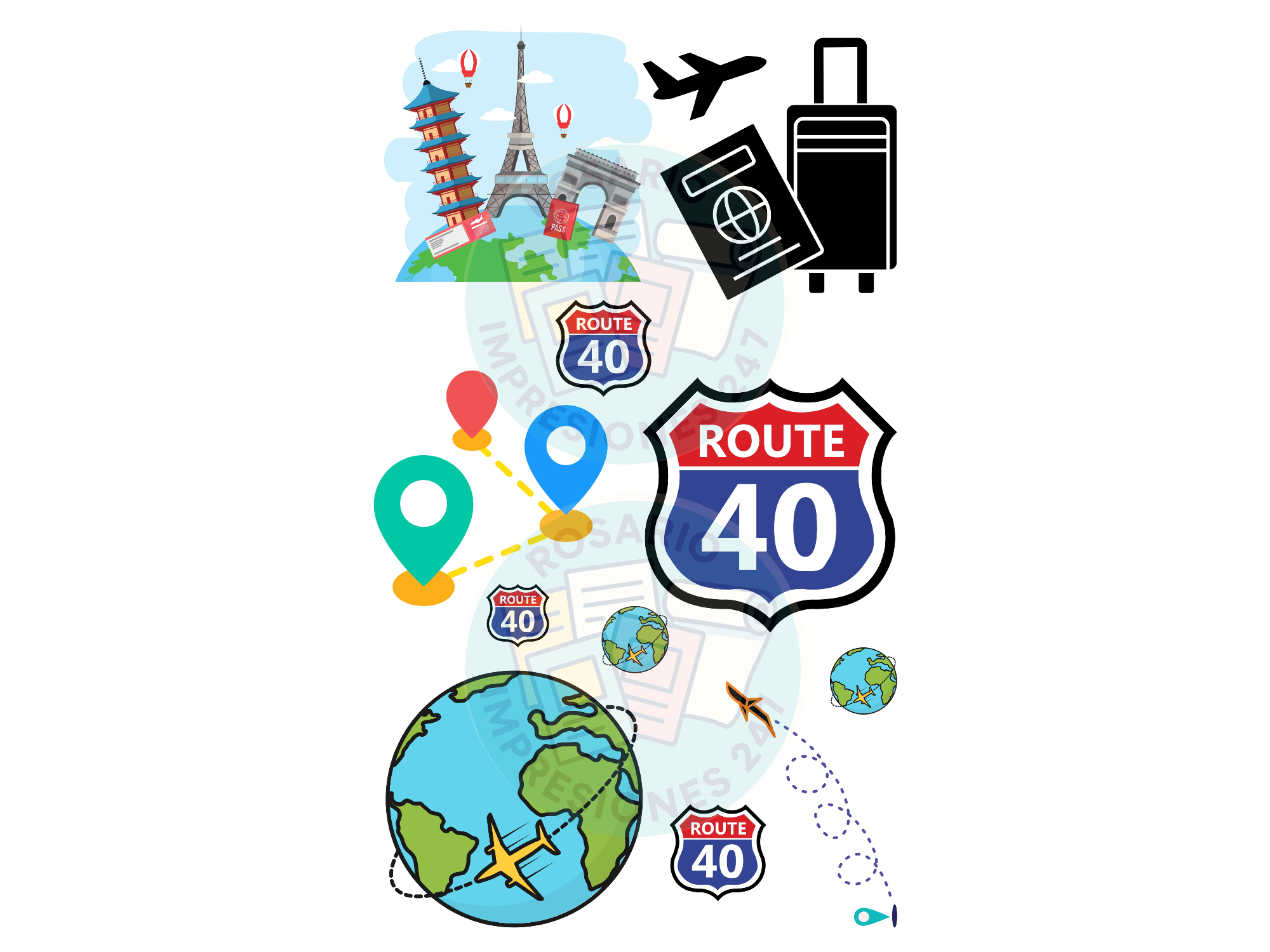 RUTA 40 Y MALETAS COD.20