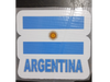BANDERA ARGENTINA CON PALABRA ARGENTINA 15CM X 14CM