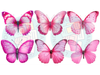 MARIPOSAS ROSAS SURTIDAS X 6 COD.77
