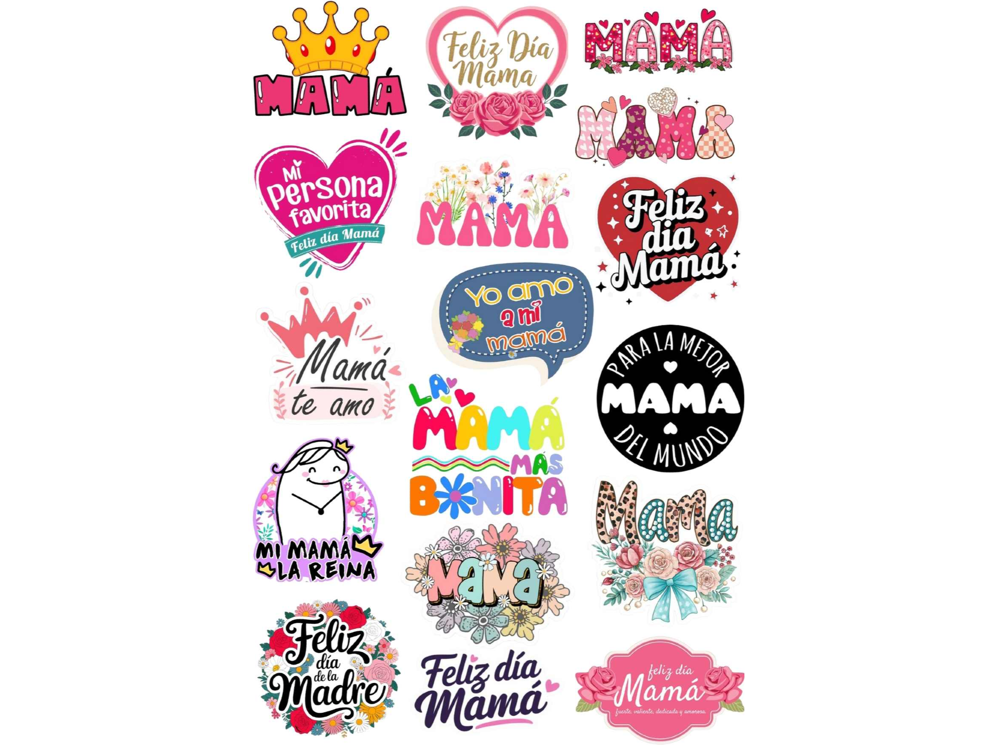 20X28CM DIA DE LA MADRE EN DISTINTAS MEDIDAS X17 COD. G107