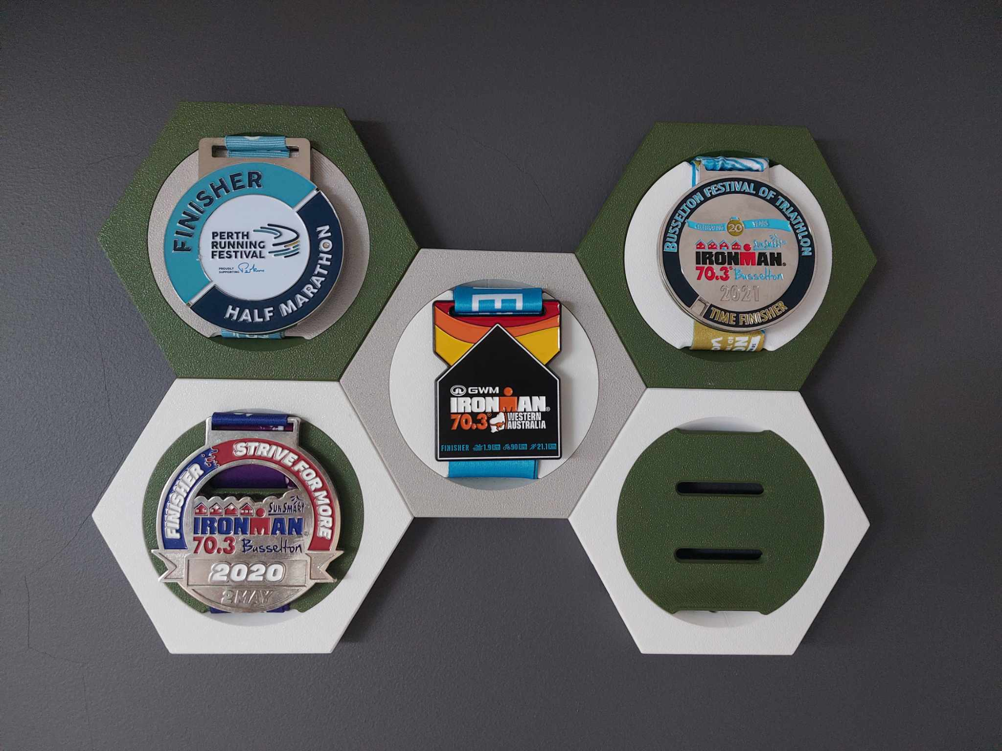 Medallero Hexagonal (Pack x3)