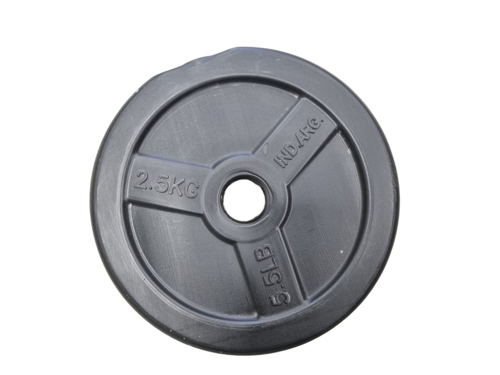 DISCO PLASTICO LISO NEGRO 2,5 KG