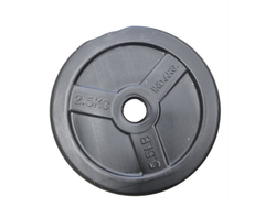 DISCO PLASTICO LISO NEGRO 2,5 KG