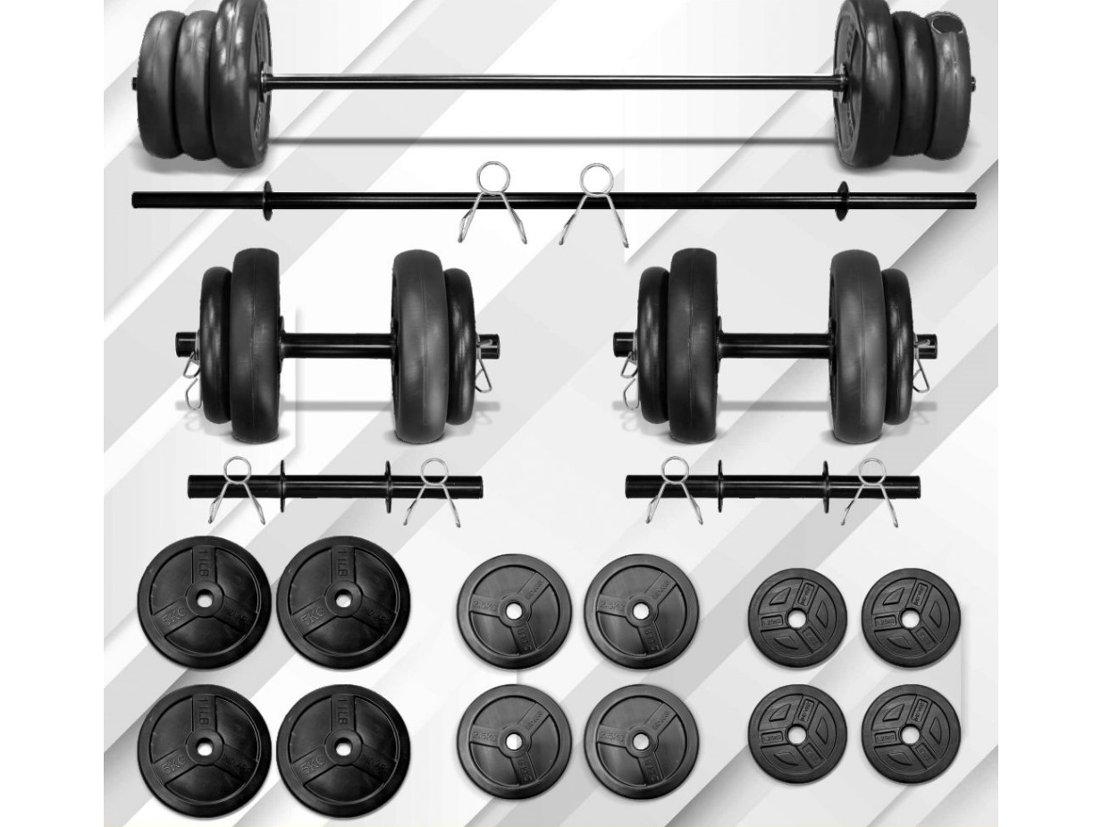 COMBO 5 - BARRA Y MANCUERNAS