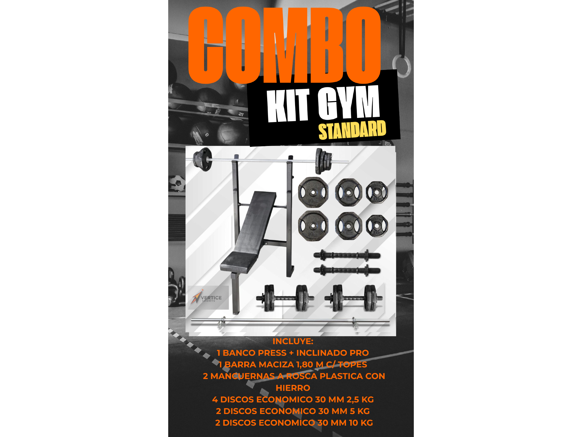 KIT GIMNASIO STANDARD