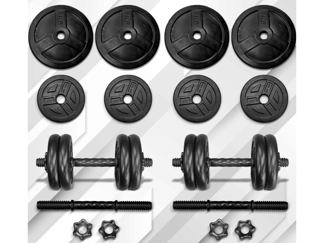 COMBO 1: MANCUERNAS + 25 KG