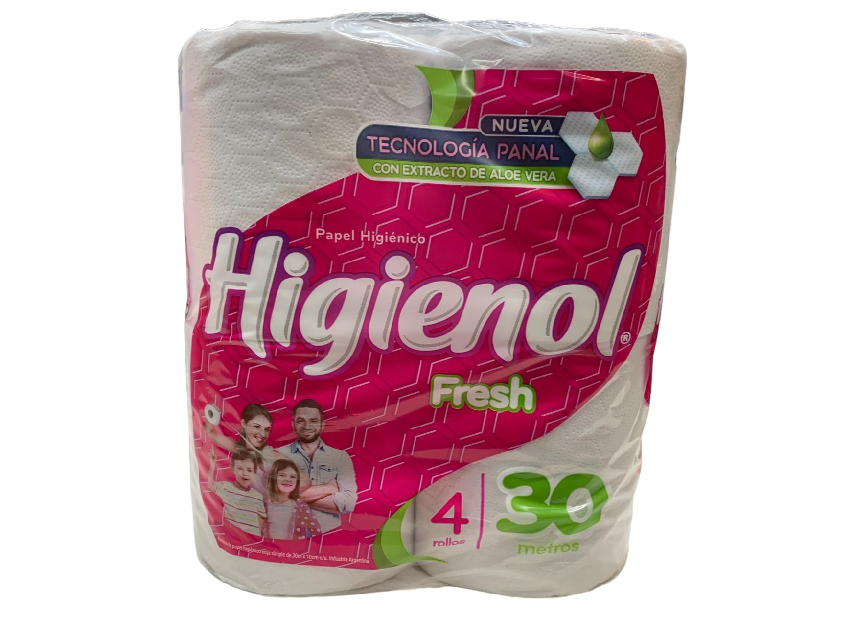 PAPEL HIGIENICO HIGIENOL 4X30 MT SIMPLE HOJA