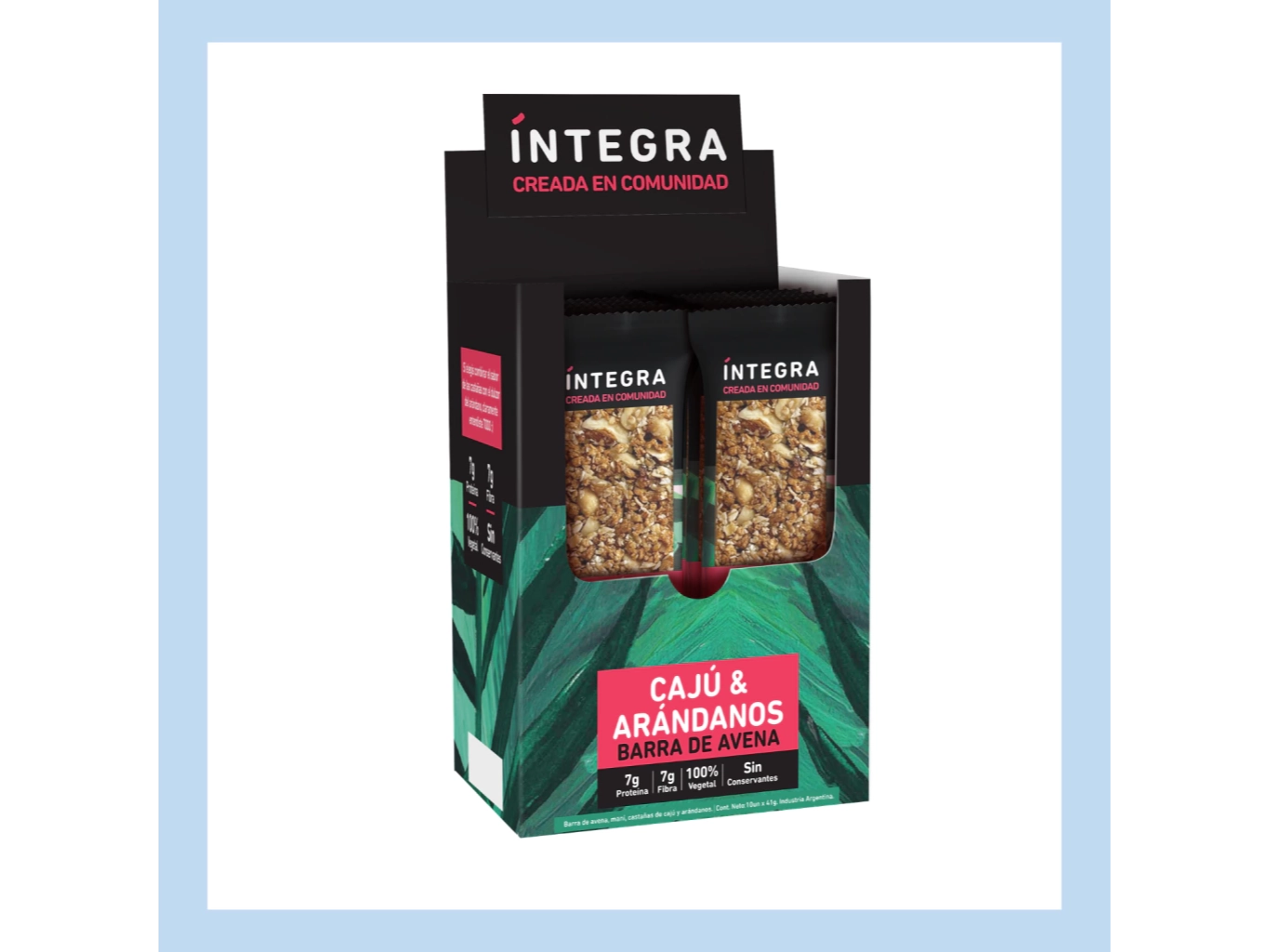 Barritas Integra Caju y arándanos