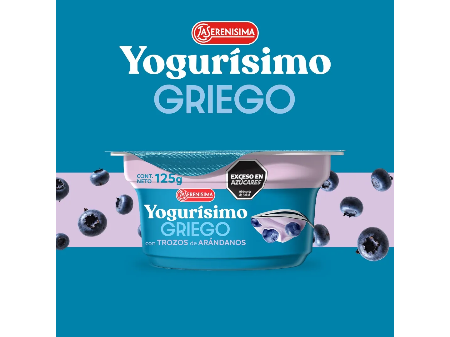 Yogur Griego con arándanos x 125 gr La Serenísima