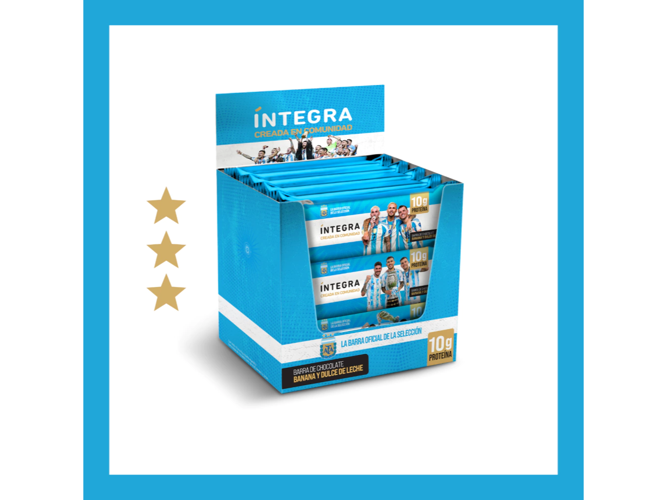 CAJA BARRITA AFA BANANA Y DULCE DE LECHE X 10