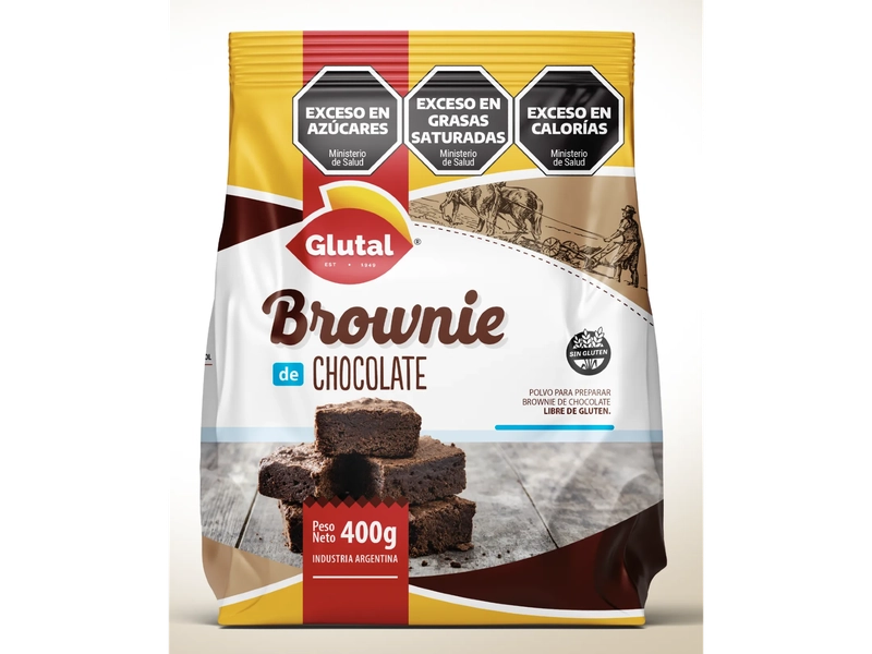 Brownie de chocolate Glutal x 400 gr