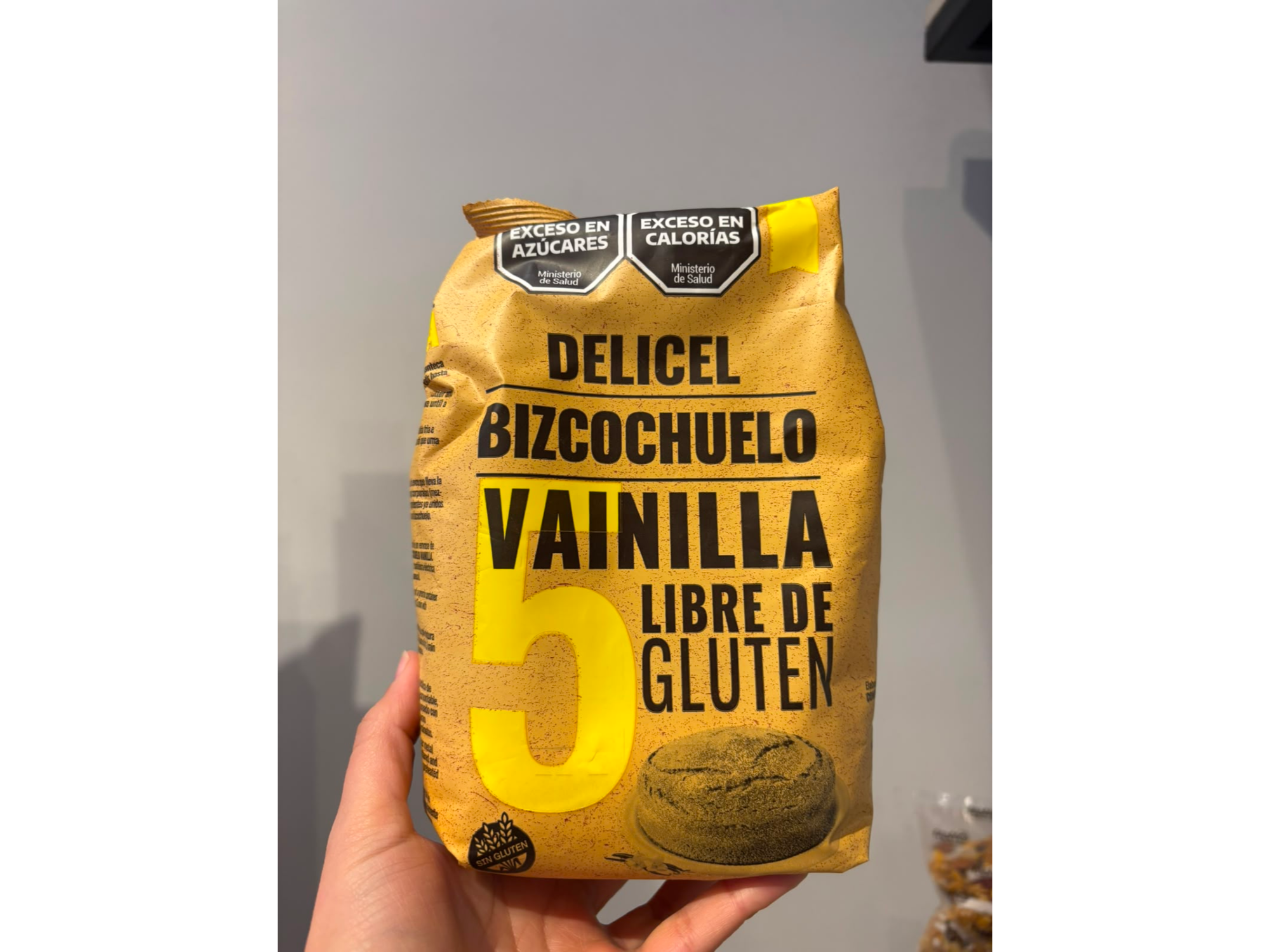 Bizcochuelo Vainilla Delicel x 500 gr