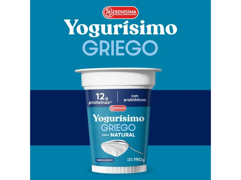 Yogur Griego sabor Natural 190 gr La Serenísima