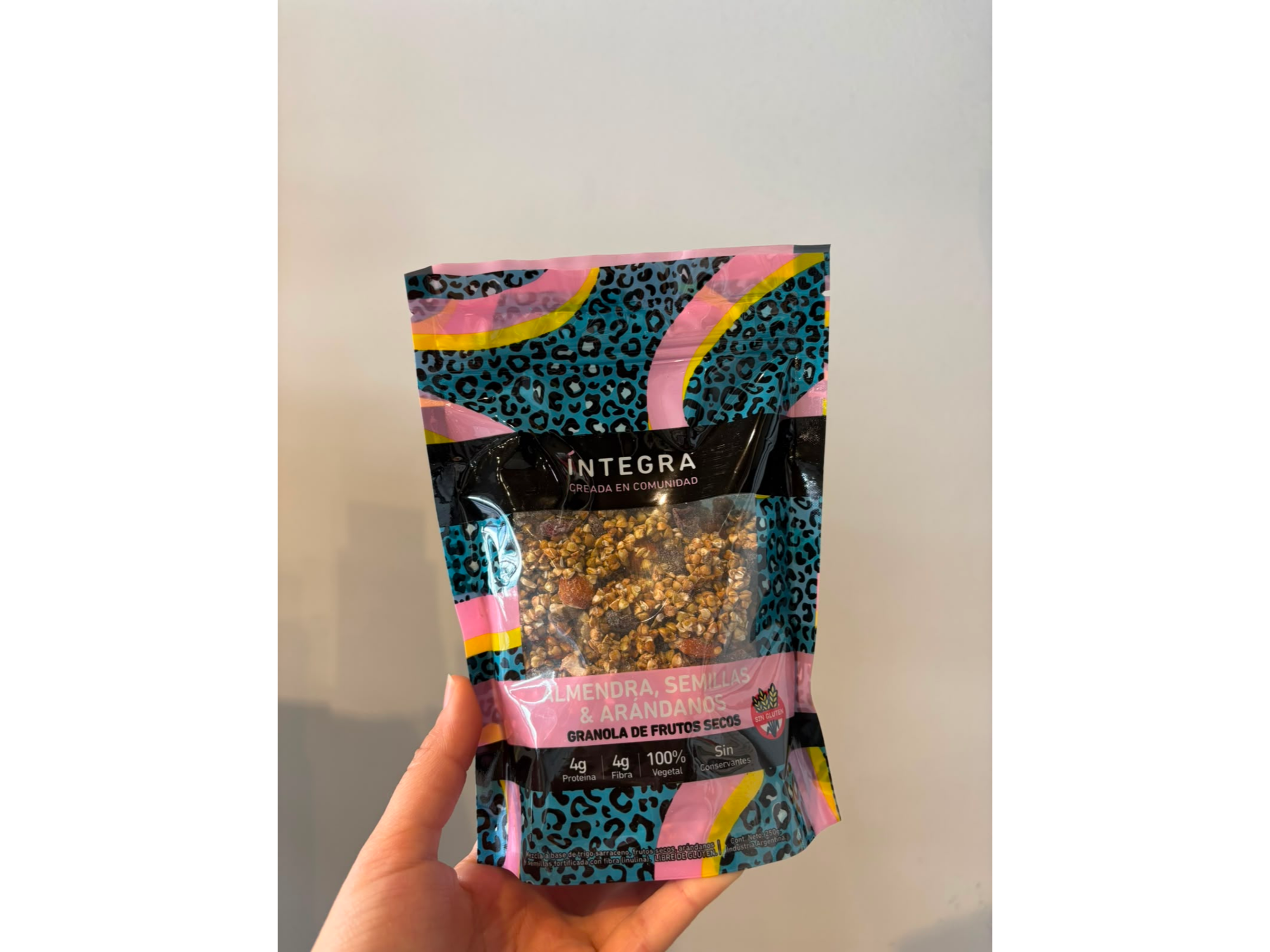 Granola Almendra, semillas y arándanos Integra SIN TACC