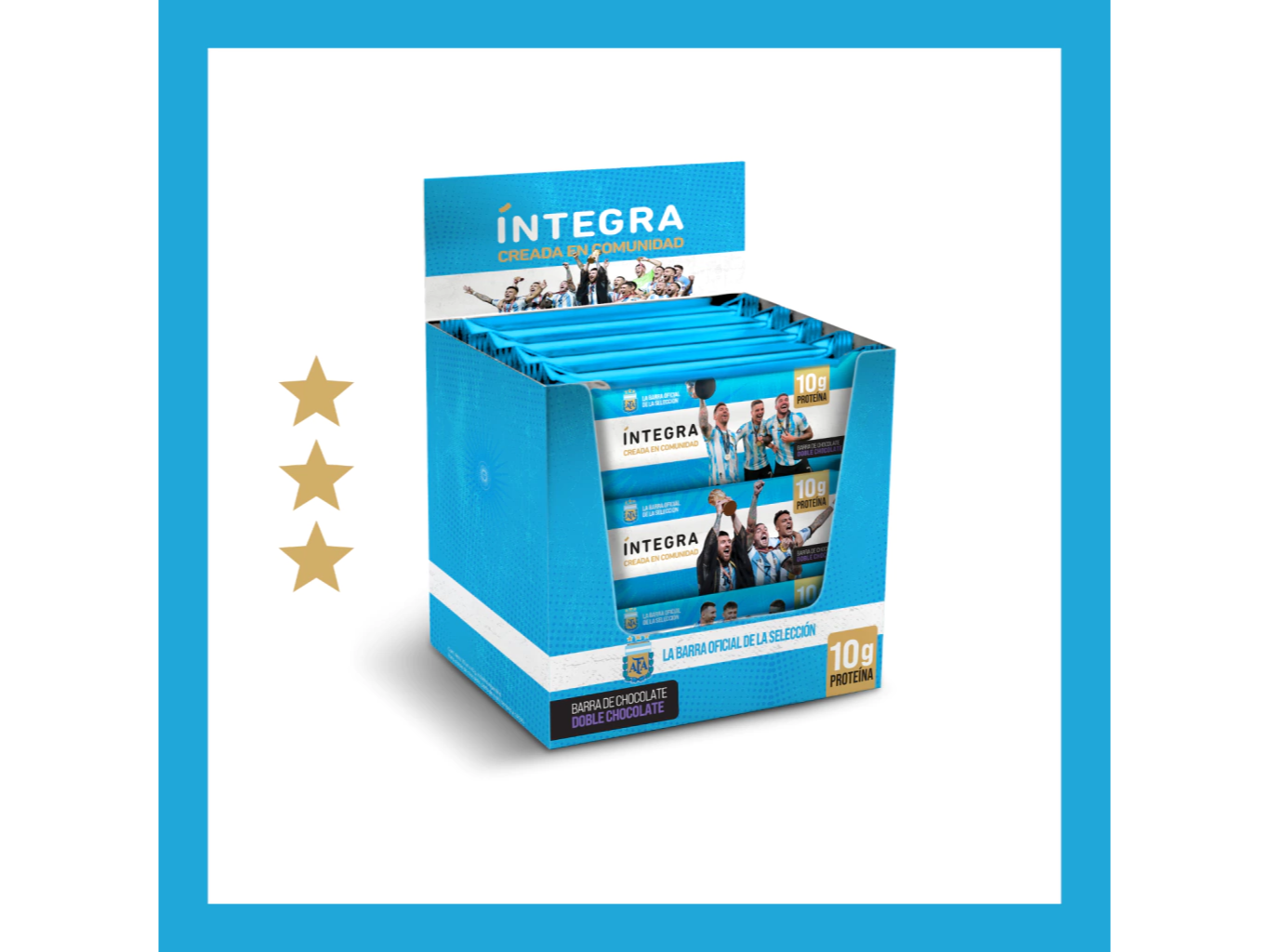 CAJA BARRITA INTEGRA AFA DOBLE CHOCOLATE x 10