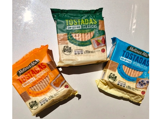 Tostadas de arroz clasicas SIN TACC Molinos Ala
