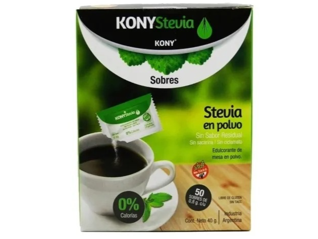 STEVIA KONY EN POLVO X 50 sobres