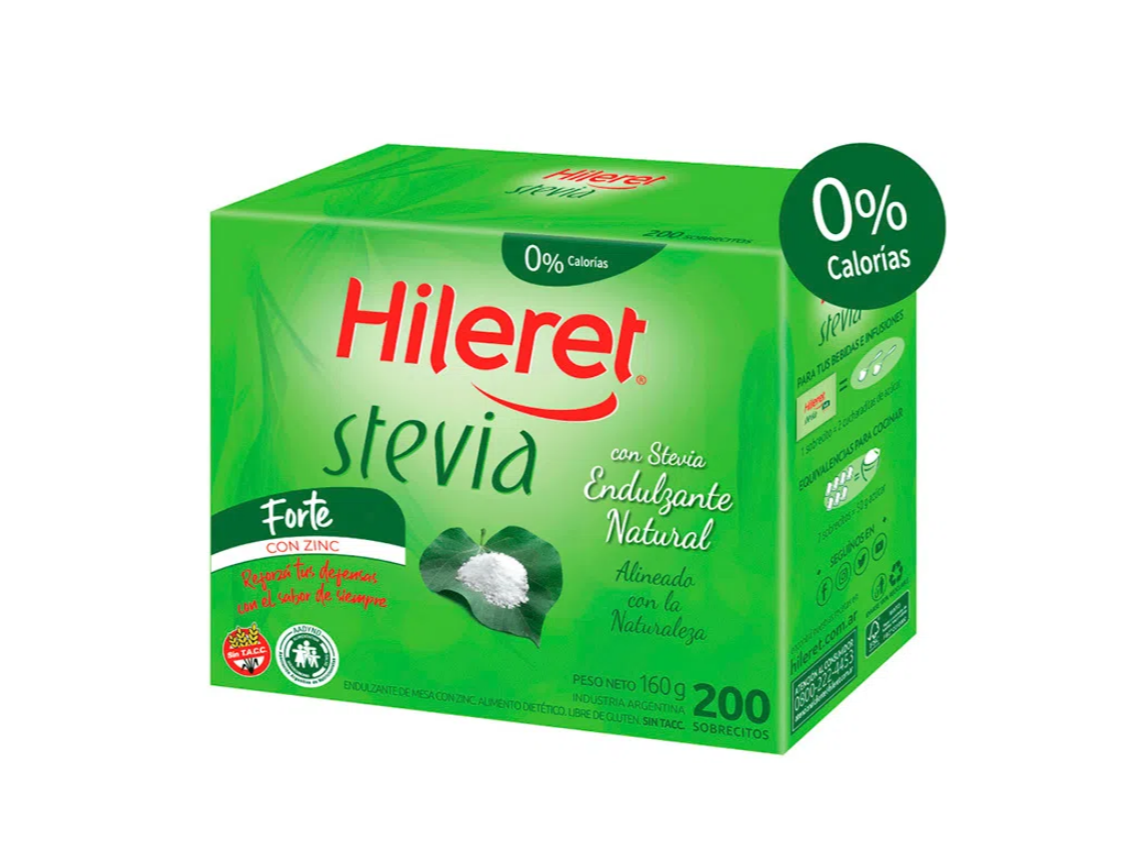 STEVIA HILERET EN POLVO X 50 sobres