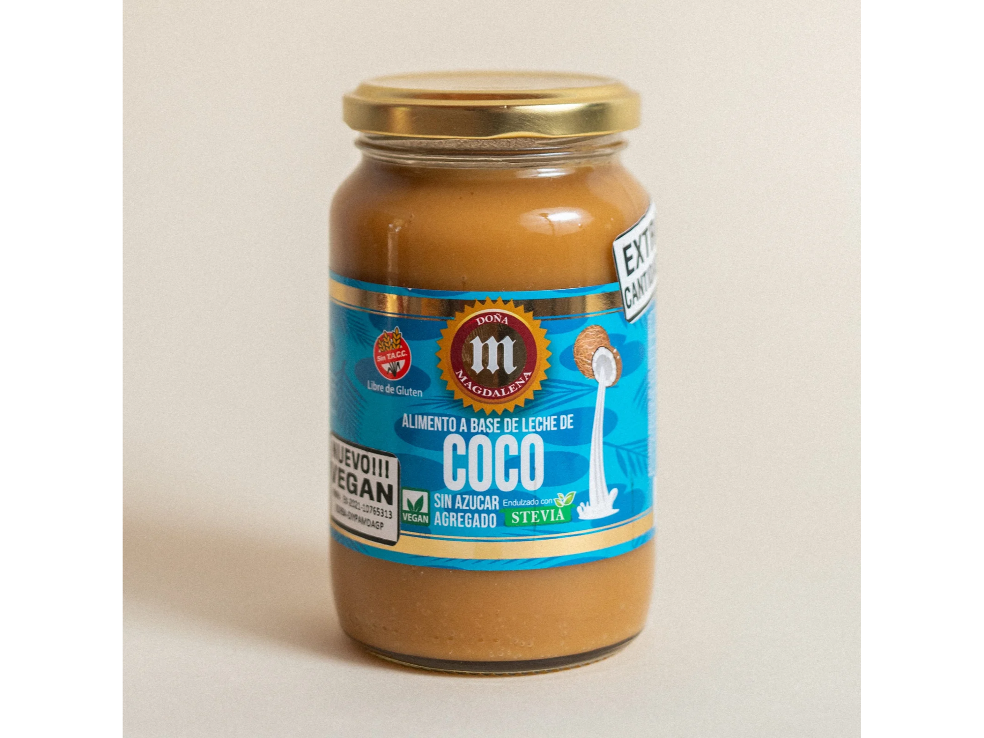 Dulce de leche de coco vegano doña magdalena