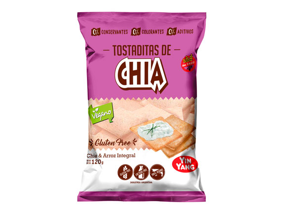 Tostaditas de chia Yin yang
