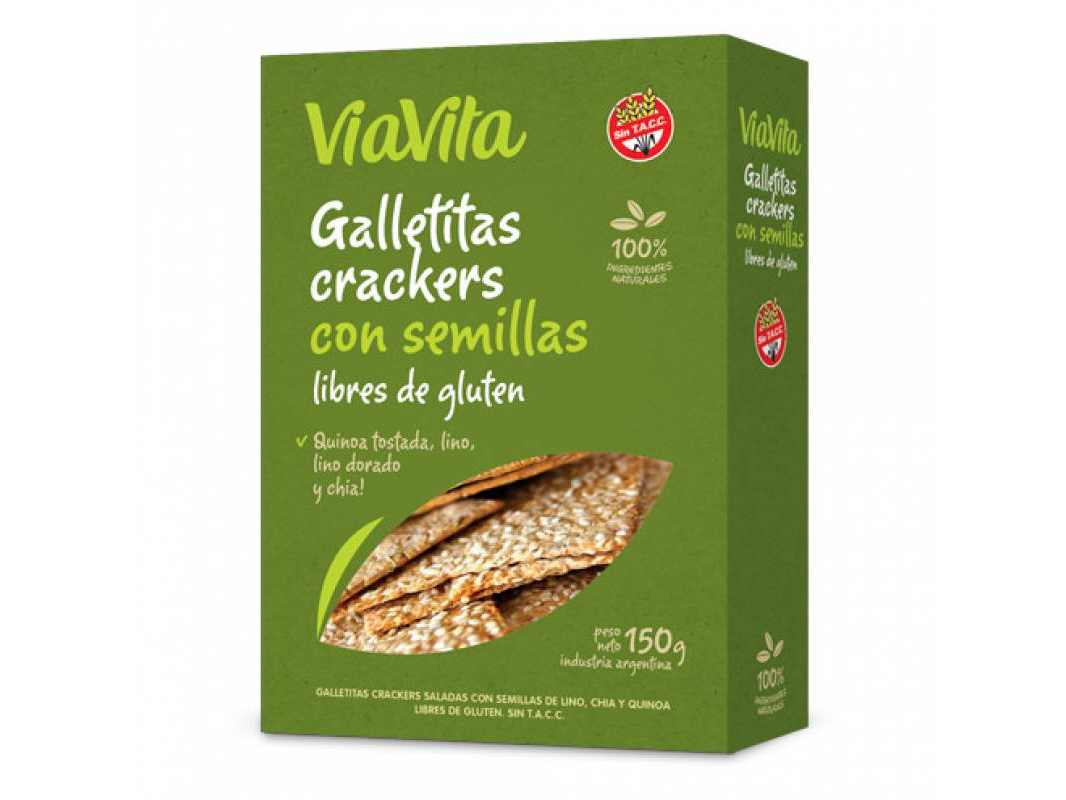 Crackers con semilla via vita sin tacc