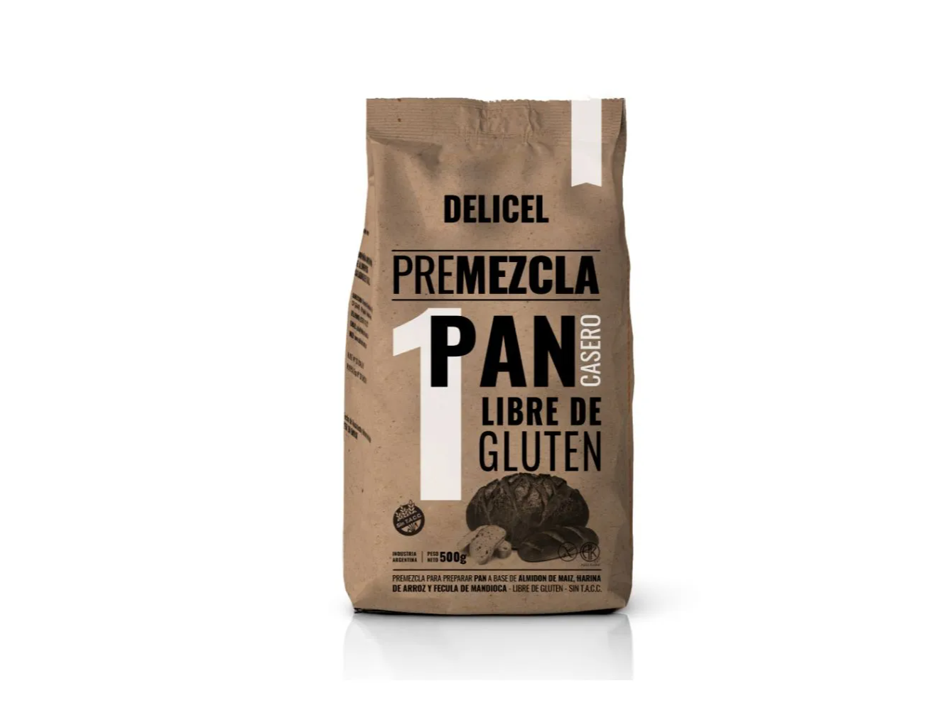 Premezcla Pan Casero Delicel Sin tacc