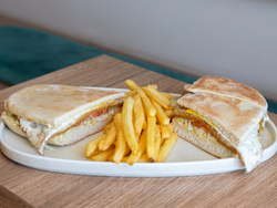 Lomo Vegetariano pan de la casa