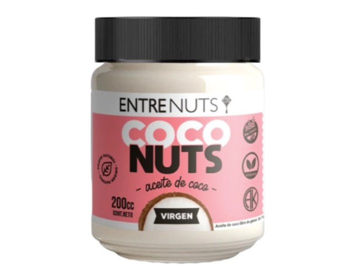 Aceite de coco virgen Entrenuts x 200cc