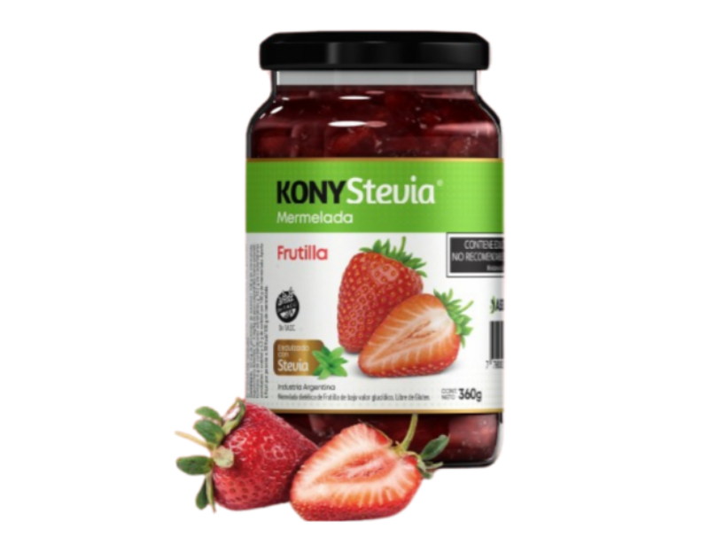 Mermelada c/ stevia de frutilla x 360gr "KONY"