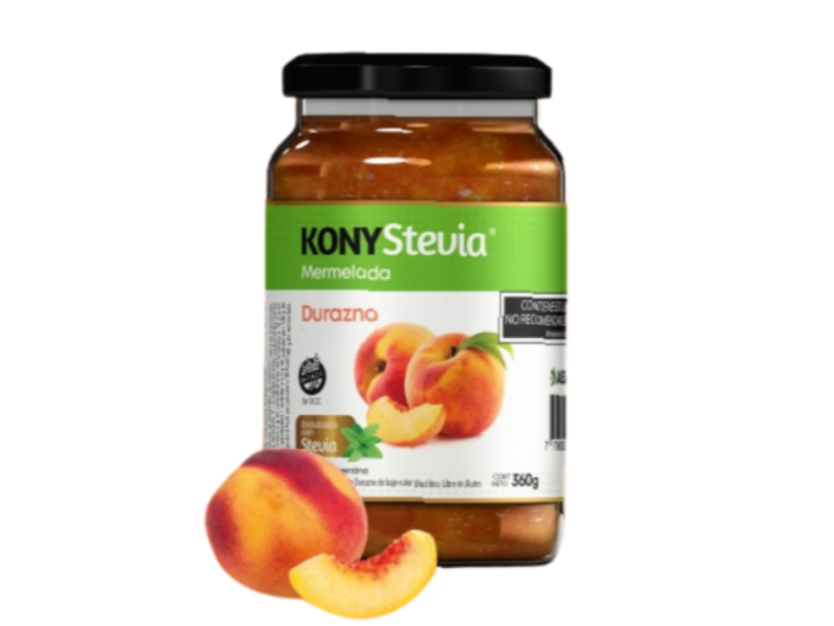 Mermelada c/ stevia de durazno x 360gr "KONY"