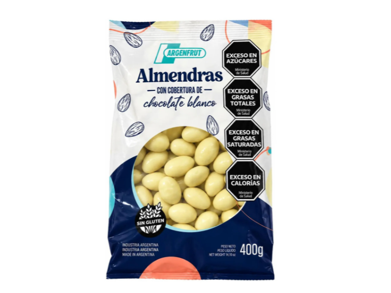 Almendras con chocolate blanco ARGENFRUT