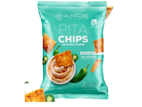 PITACHIPS JALAPEÑO PAQUETE 115GR -  ALMADRE