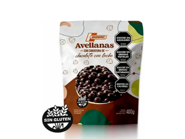 Avellanas con chocolate con leche - ARGENFRUT