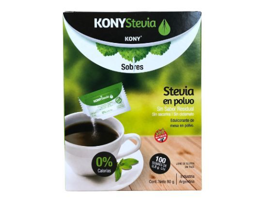 KONY STEVIA en polvo x 100 sobres